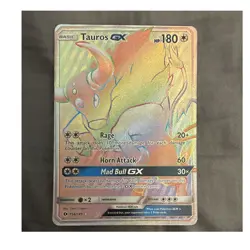 Pokemon Company Tauros GX 156/149 SM Base Set Secret Rare Holo Eng 2017 5ban - Image 1