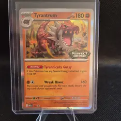Pokemon Tyrantrum Mega Evolution Promo Holo Perfect Order Stage 2 HP180 160 066 - Image 4