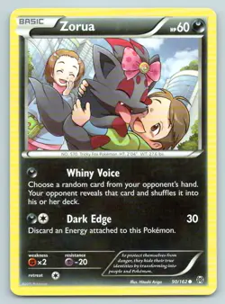 Pokemon Zorua (90) XY - BREAKthrough BKT 90/162 LP - Image 1