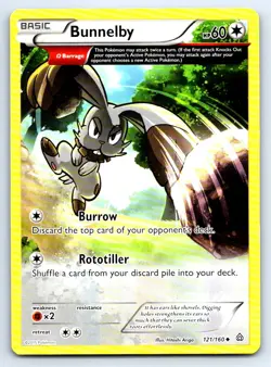 Pokemon Bunnelby (Omega) XY - Primal Clash PRC 121/160 LP Uncommon Hitoshi Ariga - Image 1