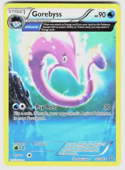 GOREBYSS 52/160 R PRIMAL CLASH POKEMON NM/M - Image 1