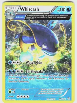 WHISCASH 41/160 R PRIMAL CLASH POKEMON NM/M - Image 1