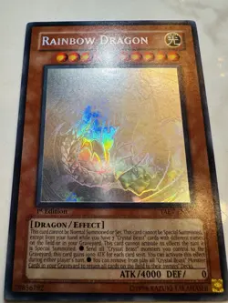 Rainbow Dragon (Ghost Rare) TAEV-EN006 Tactical Evolution 1st Edition Yu-Gi-Oh - Image 2