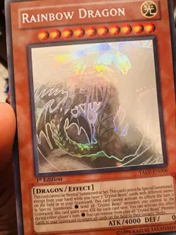Rainbow Dragon (Ghost Rare) TAEV-EN006 Tactical Evolution 1st Edition Yu-Gi-Oh - Image 4
