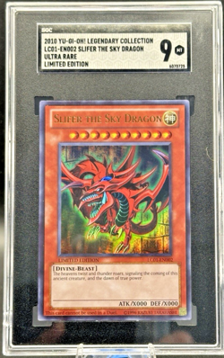 2010 Yu-Gi-Oh! Slifer The Sky Dragon Limited Edition Ultra Rare SGC 9 MINT - Image 1