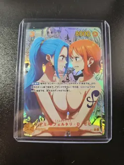 Vivi And Nami One Piece Anime Waifu Card Girl Foil Doujin Holo Card. - Image 1