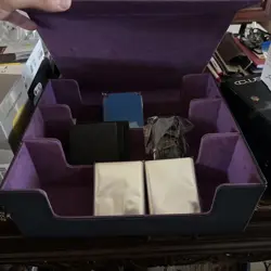 3 Row Trading Card Storage Box, Deck Box w/ Colorful Dividers, Card Supporters - Image 3