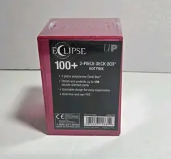 Ultra Pro Eclipse 100+ Card 2-Piece Deck Box HOT PINK. New B3G1 Free! - Image 1