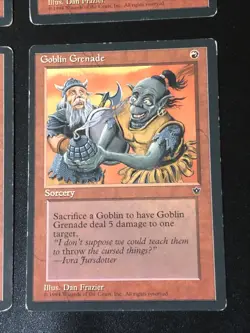 Goblin Grenade X4 Fallen Empires Various Condition See Pics Front Back - Image 2