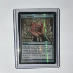 Magic: The Gathering Mox Diamond Foil Artifact Card Wizards of the Coast 2010 - Image 1