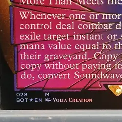 Wizards of the Coast MTG Soundwave, Sonic Spy Shattered Glass Foil 028 - Image 5