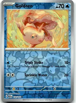 Pokemon Goldeen Scarlet & Violet 151 MEW #118/165 Common Reverse Holo NM - Image 1