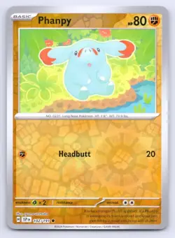 Pokemon Phanpy Surging Sparks SSP C REVERSE HOLO 102/191 NM - Image 1