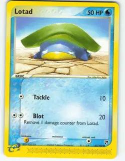 Lotad - 67/100 Sandstorm - Pokemon TCG - 2003 - Image 1