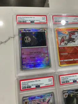 4x POKEMON PSA 9 8 7 LOT Umbreon Espeon Charizard Master Ball Duskull prismatic - Image 5