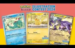 Pokemon Day 2024 Illustration 3 Card Set Feraligatr, Pikachu, Toxtricity Sealed - Image 1
