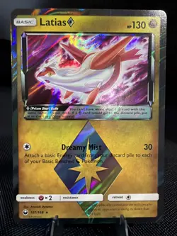 Latias Prism Star *HOLO* 107/168 SM - Celestial Storm Pokemon TCG - Image 1