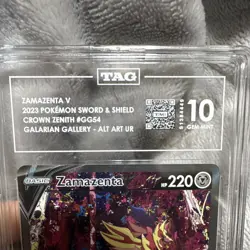 TAG Zamazenta V GG54/GG70 Crown Zenith Galarian Gallery Holo UR 2023 - Image 3