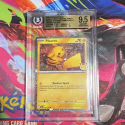 Pokemon TCG 2023 Promos Pikachu 051/162 Cosmos Holo Promo Eng BGS 9.5 - Image 1