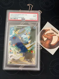 2025 POKEMON WHT EN-WHITE FLARE ILLUSTRATION RARE #105 OSHAWOTT - Image 1