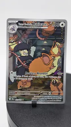 Pokemon TCG - Team Rocket's Raticate 202 Illustration Rare Destined Rivals NM - Image 1