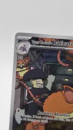 Pokemon TCG - Team Rocket's Raticate 202 Illustration Rare Destined Rivals NM - Image 3