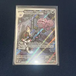Pokemon TCG Team Rocket's Weezing 199/182 Destined Rivals Illustration Rare Hol… - Image 1