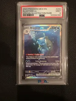 Pokemon Blastoise ex SV: Scarlet & Violet 151 SIR Holo #200/165 PSA 9 - Image 1