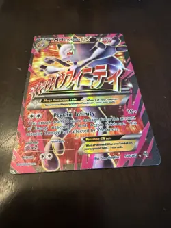 2015 Pokemon M Mewtwo EX 160/162 XY Breakthrough Full Art Mega Holo Ultra Rare - Image 2