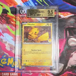 Pokemon TCG 2000 Pikachu 051/162 Cosmos Holo Promo Eng BGS 9.5 - Image 1