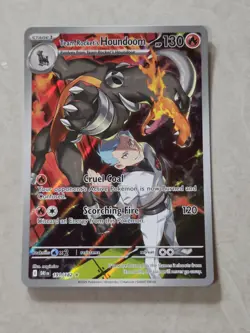 Pokemon TCG Destined Rivals Team Rockets Houndoom Card 191/182 - Image 1