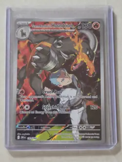 Pokemon TCG Destined Rivals Team Rockets Houndoom Card 191/182 - Image 3