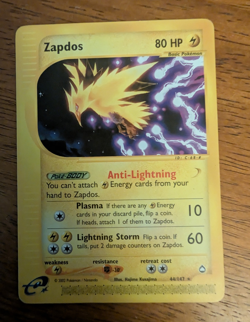 LP/MP Zapdos Aquapolis Rare Non-Holo 44/147 Pokemon TCG Card - Image 1