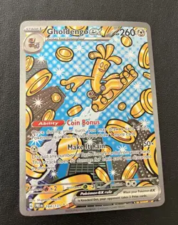 Pokemon Gholdengo EX TCG Prismatic Evolutions Card 164/131 NM Condition - Image 1
