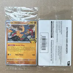 Pokemon TCG Archeops Promo Holo 051/086 English SWSH Lot of 5 Sealed 2020 - Image 1