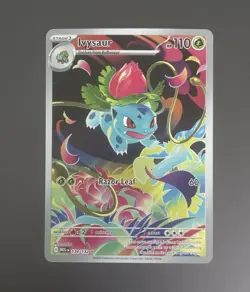 Pokemon TCG Ivysaur 134/132 Me01 Mega Evolution Holo Illus Rare - Image 1