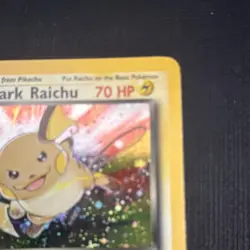 Pokemon TCG Dark Raichu 83/82 Team Rocket Secret Rare Holo 70 HP 2000 English - Image 3