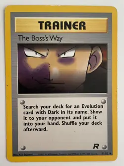 The Boss's Way 73/82 Pokemon TCG Team Rocket Uncommon HP/DMG - Image 1