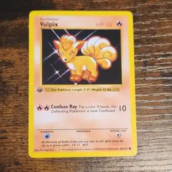 Wizards of the Coast Vulpix 1st Edition Base Set Shadowless 68/102 50 HP English - Image 1