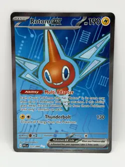 Rotom ex 111/094 Phantasmal Flames NM Ultra Rare Holo Pokemon TCG - Image 1