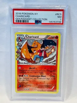 2016 POKEMON XY GENERATIONS RADIANT COLL #RC5 CHARIZARD PSA 7 - Image 1