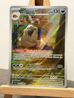 Pokemon TCG Mabosstiff 218/198 Scarlet Violet Base Set Illustration Rare IR - Image 1
