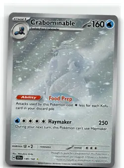 Crabominable 149/142 Illustration Rare Stellar Crown Pokemon NM b5 - Image 1