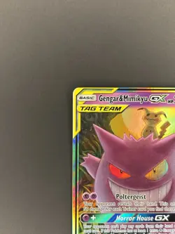 Pokemon TCG Gengar & Mimikyu GX 53/181 Team Up Ultra Rare TAG TEAM Holo 240 HP - Image 3