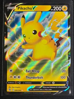 Pikachu V 086/264 (Ultra Rare) Fusion Strike Near Mint - Image 1