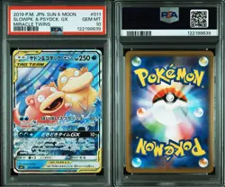PSA 10 Slowpoke & Psyduck GX RR 011/094 Miracle Twins 2019 Pokemon Card Japanese - Image 3