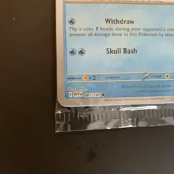 Pokemon Center Squirtle Trading Card Reverse Holofoil Sealed Promo - Image 3