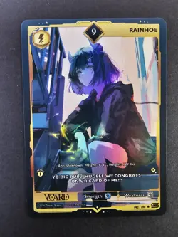 Rainhoe 9 Holo Card First (1st) Edition Rising Stars GamerSupps VCard 092/190 - Image 1