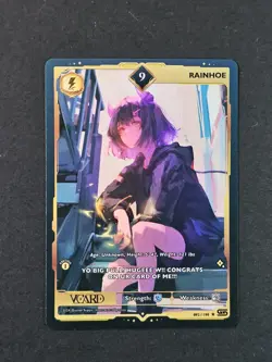 Rainhoe 9 Holo Card First (1st) Edition Rising Stars GamerSupps VCard 092/190 - Image 4