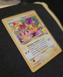 Birthday Pikachu 24 Holo Pokemon Celebrations TCG Card Promo Shiny 25th - Image 3